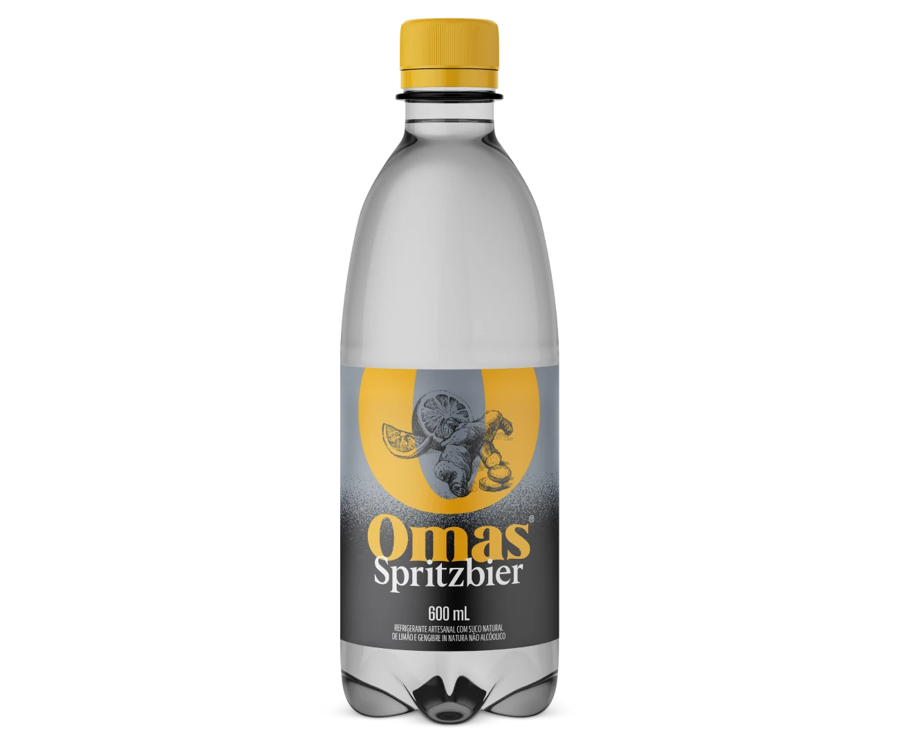 Design de rótulo para linha Omas Spritzbier