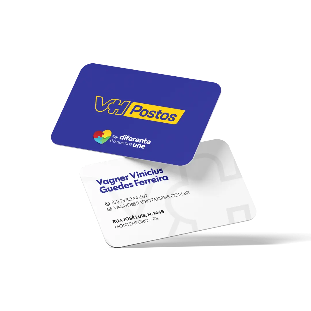 Design de cartão de visitas para VH Postos